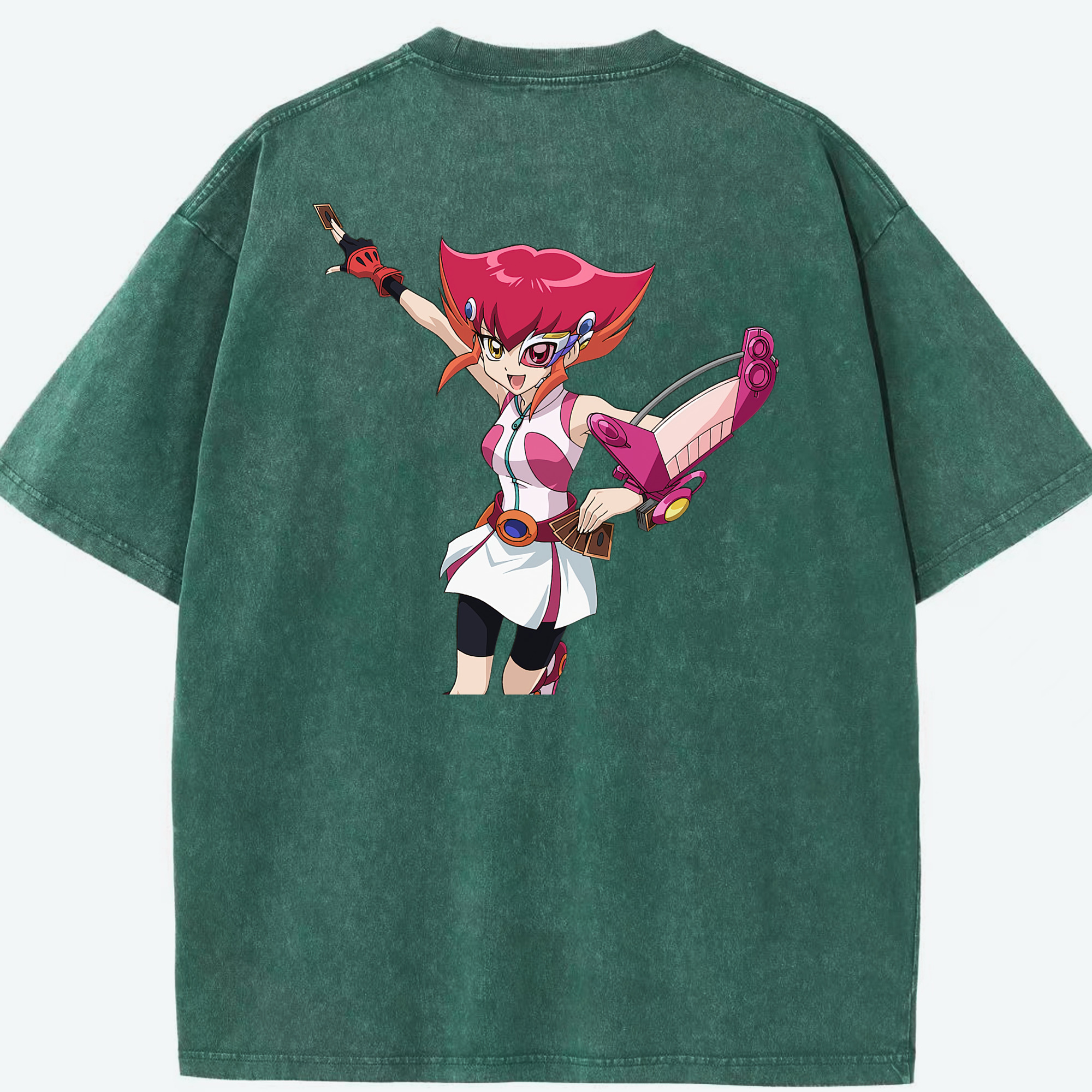 （画像用） 遊☆戯☆王 Yu-Gi-Oh! 綿100% ヴィンテージ風 半袖Tシャツ（背面プリント）